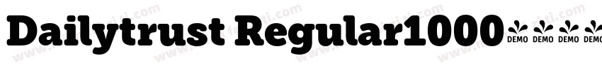Dailytrust Regular1000字体转换